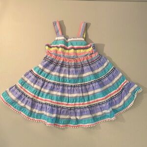 EUC Cat & Jack Girls’ Striped Summer Dress 3T